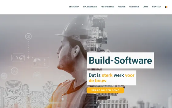 Startpagina van Build-Software (build-software.eu), vastgelegd op 21 oktober 2026
