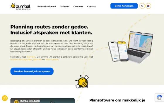 Startpagina van Bumbal (bumbal.eu), vastgelegd op 21 oktober 2026