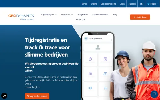 Startpagina van GeoDynamics (geodynamics.eu), vastgelegd op 21 oktober 2026