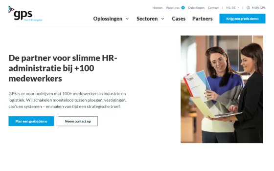 Startpagina van GPS Emprova (gps-time.be), vastgelegd op 21 oktober 2026
