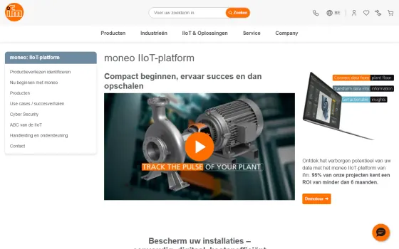 Startpagina van moneo (ifm.com), vastgelegd op 21 oktober 2026