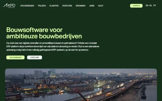 Startpagina van KPD (kpd.be), vastgelegd op 21 oktober 2026