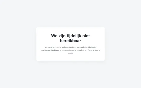 Startpagina van MendriX TMS (mendrix.nl), vastgelegd op 21 oktober 2026