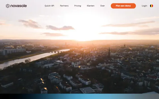 Startpagina van Quickr (novasole.com), vastgelegd op 21 oktober 2026