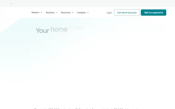 Startpagina van SciSure (eLabNext) (scisure.com), vastgelegd op 21 oktober 2026