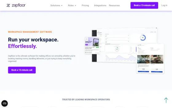 Startpagina van Zapfloor (zapfloor.com), vastgelegd op 21 oktober 2026